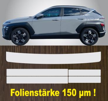 Lackschutzfolien-Komplett-Set für  Ladekante und Türeinstiege Einstiegsleisten für Hyundai Kona ab 2023
